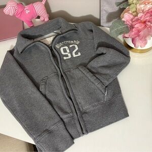 Abercrombie & Fitch Cream and Gray Jacket